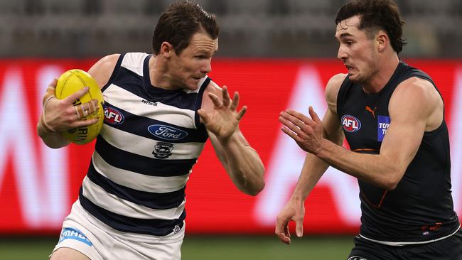 Can Patrick Dangerfield rediscover some vintage form and lead the Cats into a grand final? Picture: Getty Images