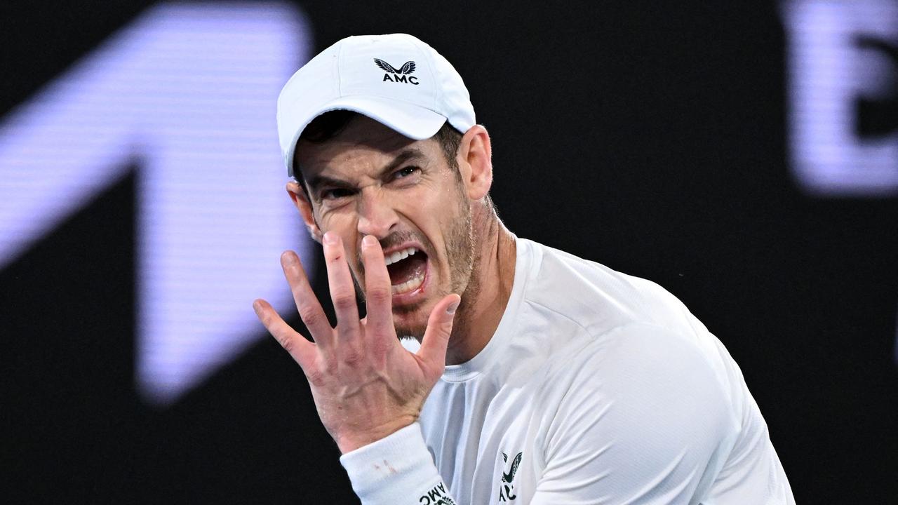 Andy Murray has voiced his frustrations during the Australian Open. Picture: AFP