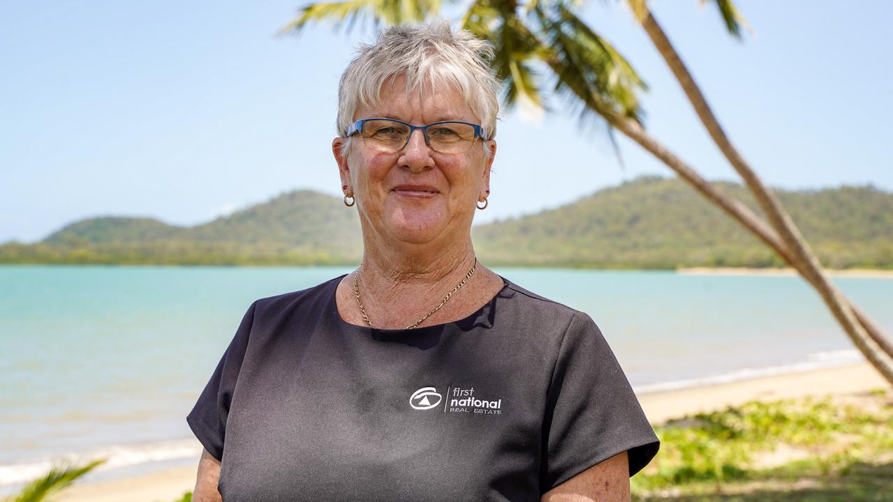 First National Real Estate Mackay agent and proud Seaforth resident Lyn Prince. Picture: Heidi Petith. Tuesday, February 2, 2021.