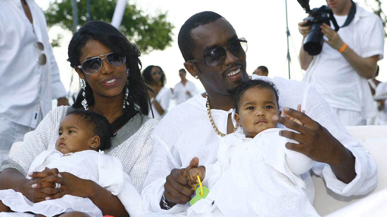 Diddy and Porter with their twin daughters D'Lila Star Combs and Jessie James Combs in 2007. Picture: Mat Szwajkos/CP/Getty Images for CP