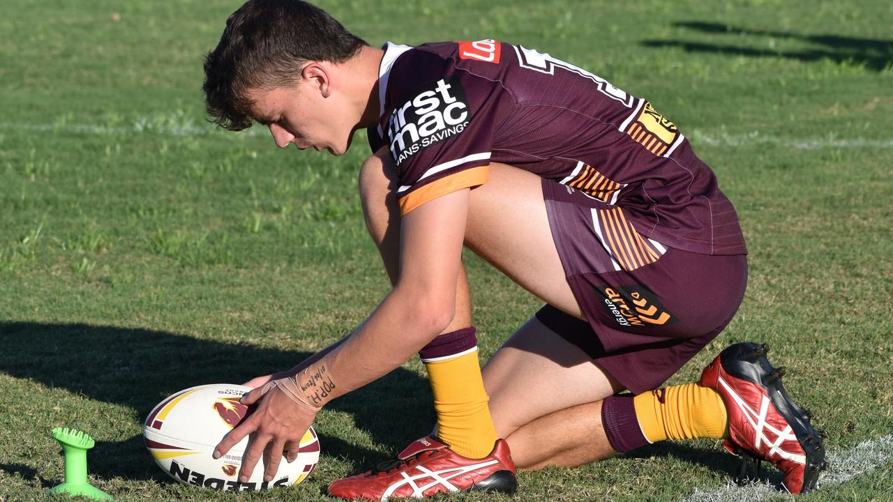 North Queensland Cowboys, Brisbane Broncos under-16 teams face off at Rockhampton's Browne Park on October 2, 2021.