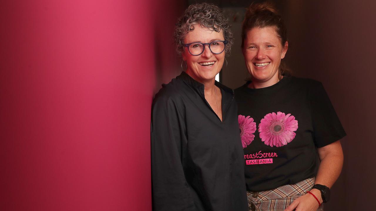 Breast cancer survivor, Meg Walch, with Fiona Dean – who helped Meg with her treatment as a McGrath breast care nurse. Picture: Nikki Davis-Jones