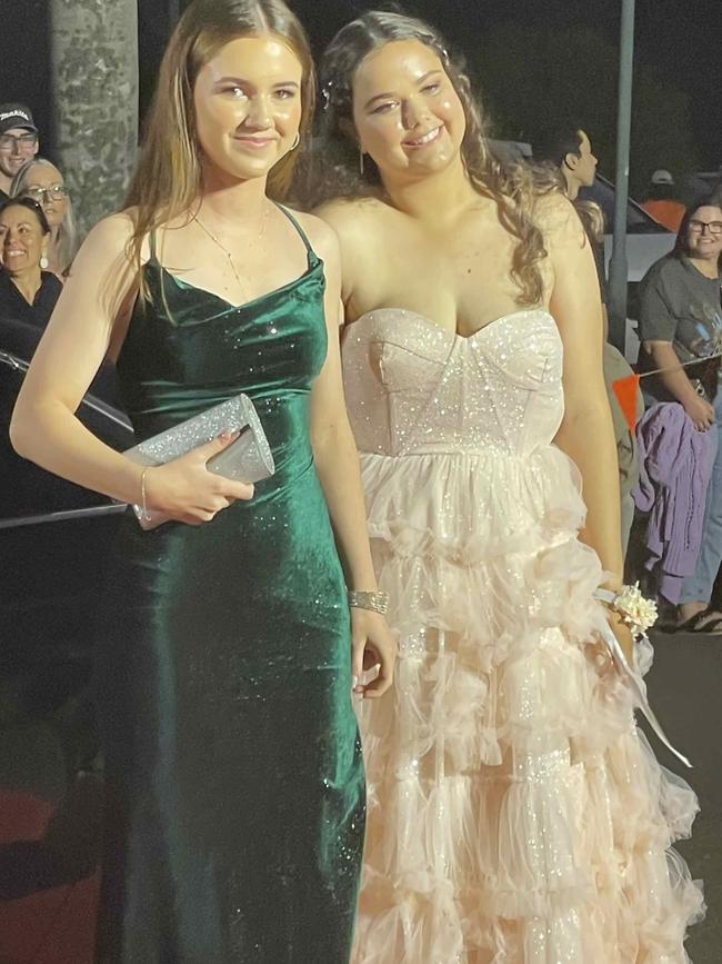 Students on the red carpet of the 2023 Xavier College School Formal at the Hervey Bay Boat Club