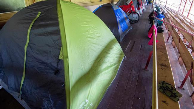 Some Queenslanders have been forced to camp out in tents amid a major housing crisis. Picture: Jay Town