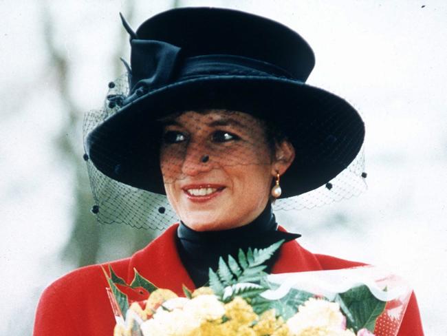 Princess Diana seen on Christmas Day in 1993. Picture: Tim Graham Picture Library/Getty Images