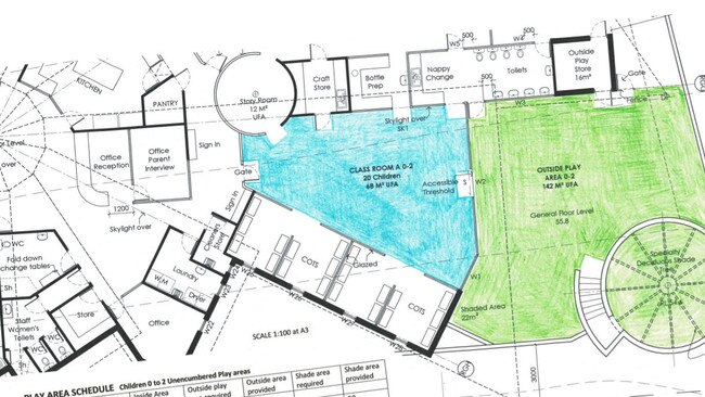 The proposed Kindalin Early Learning Centre will consist of four large outdoor play areas