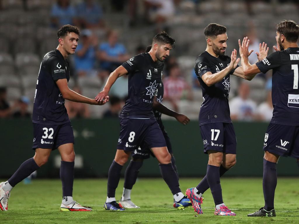 Sydney FC players will remain on home soil this weekend following a fixture change. Picture: Matt King / Getty Images