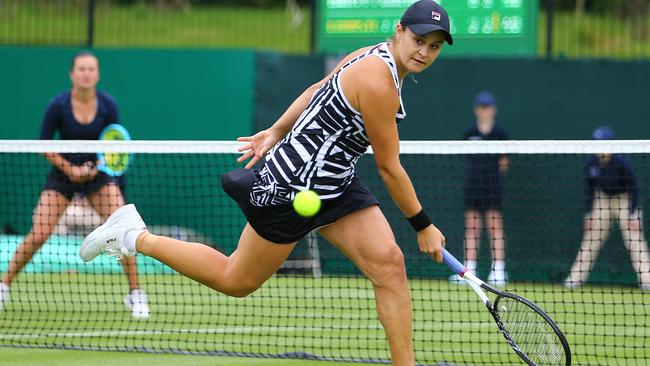 Ash Barty returned to competition in Birmingham after a brief break.