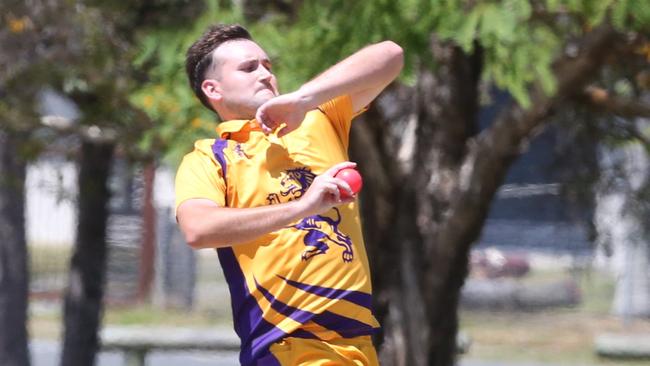 Gold Coast Cricket Premier First Grade between Queens (batting) and Palm Beach.Finn Lonnberg.21 October 2023 Southport Picture by Richard Gosling