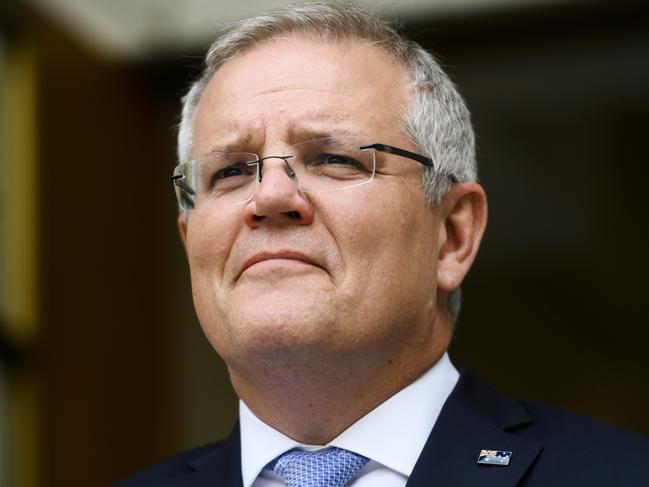 Prime Minister Scott Morrison says Australians are “people who prevail”. Picture: Rohan Thomson