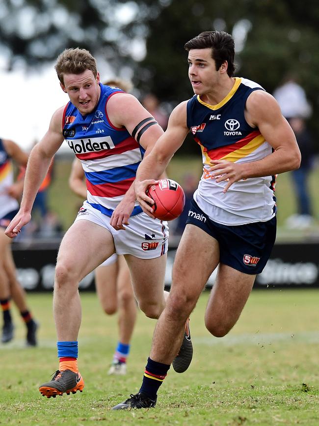 Adelaide's Darcy Fogarty in action in the SANFL. Picture: Tom Huntley