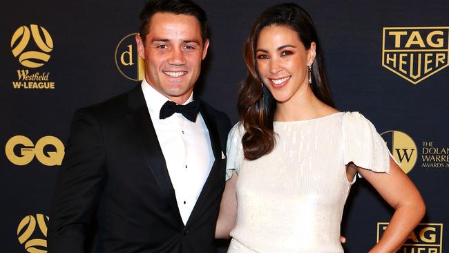 Cooper Cronk and Tara Rushton at the 2019 Dolan Warren Awards. Image: Jason McCawley/Getty Images