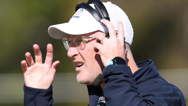 Central coach Jeff Andrews on the sidelines Picture: Sarah Reed