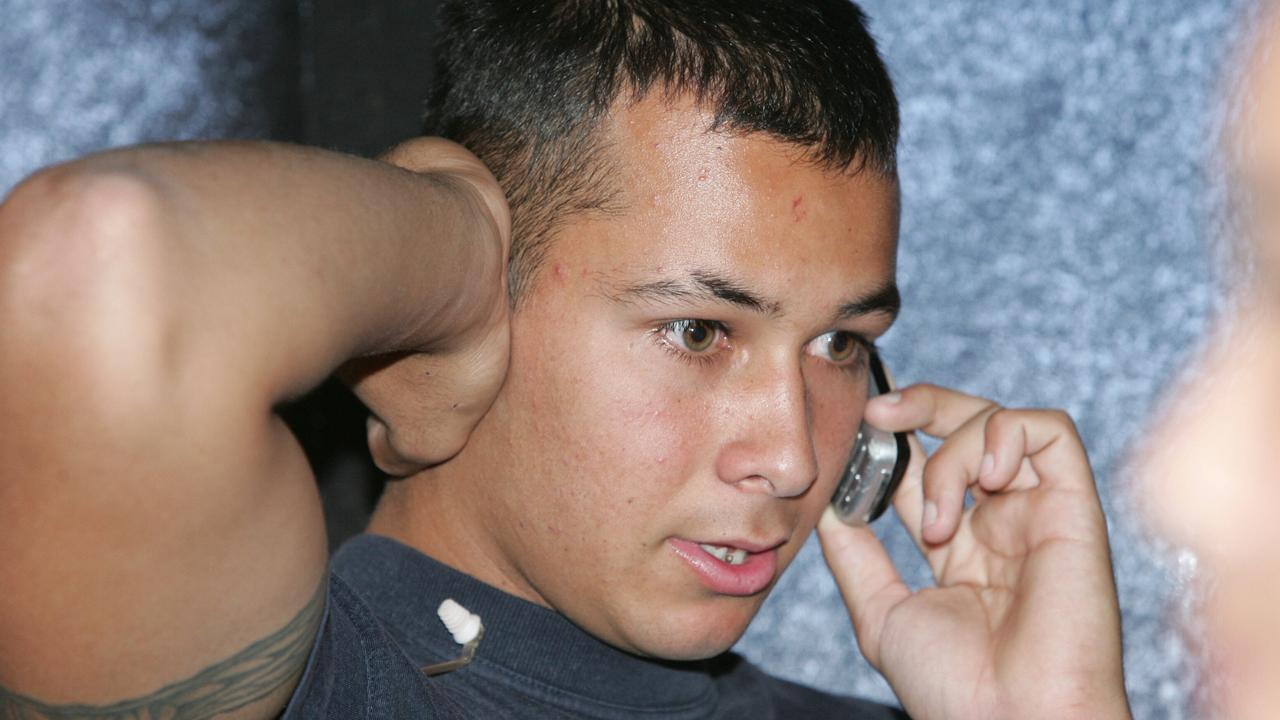 James Kisina at the Tugun Surf Club in 2005, awaiting the verdict for his half-sister Schapelle Corby. Picture: Donna Cosford