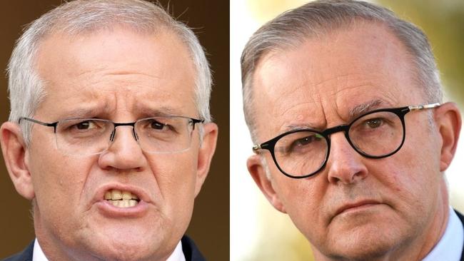 Newspoll has good and bad news for both Scott Morrison and Anthony Albanese. Picture: Toby Zerna; Naomi Jellicoe/NCA Newswire.