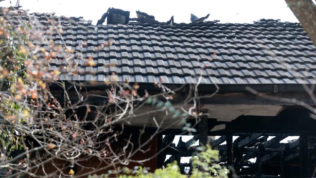 The home was gutted by the fire. Picture: Sarah Matray