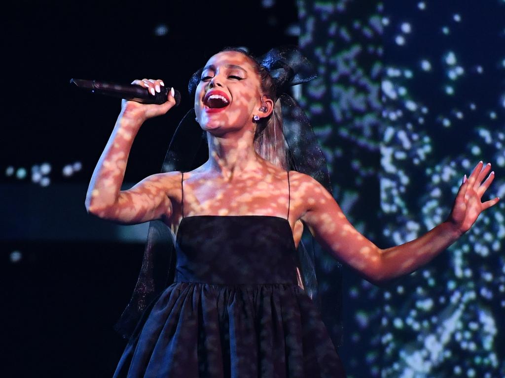 Ariana Grande performs during the 2018 Billboard Music Awards at MGM Grand Garden Arena on May 20, 2018 in Las Vegas, Nevada. Picture: Getty Images