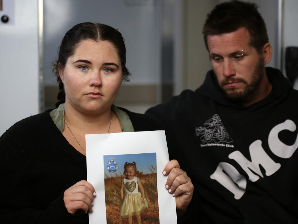 Cleo’s mother Ellie Smith and stepfather Jake Gliddon. Picture: James Carmody/ABC