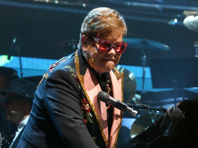 Elton John's Farewell Yellow Brick Road concert from the Brisbane Entertainment Centre, Boondall. Picture: AAP/David Clark