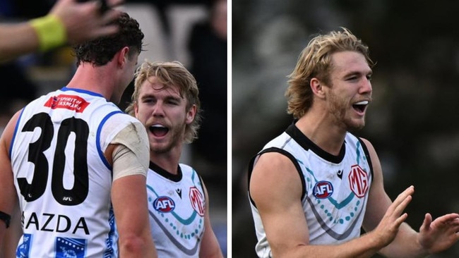 Jason Horne-Francis enjoyed playing his old team. Photos: Getty Images