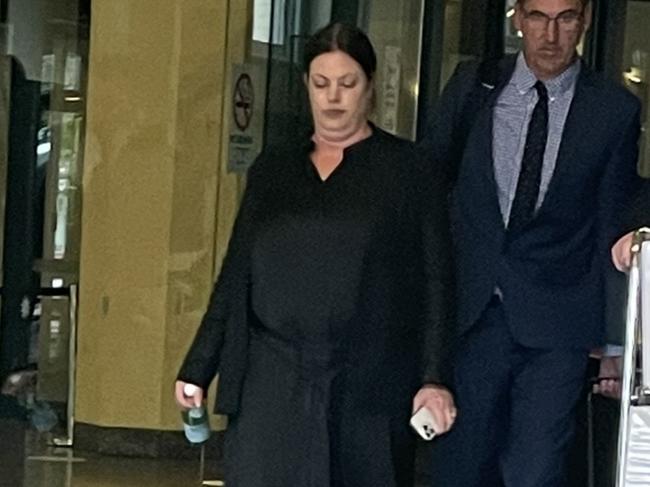 Helen Elizabeth Jacobs leaves Sydney District Court in 2022.