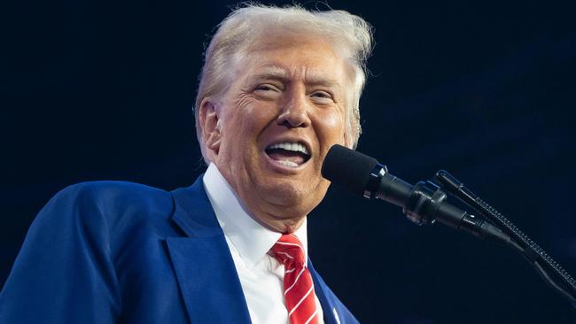 Donald Trump speaks at an event for young conservatives in Phoenix, Arizona. Picture: Getty Images via AFP.