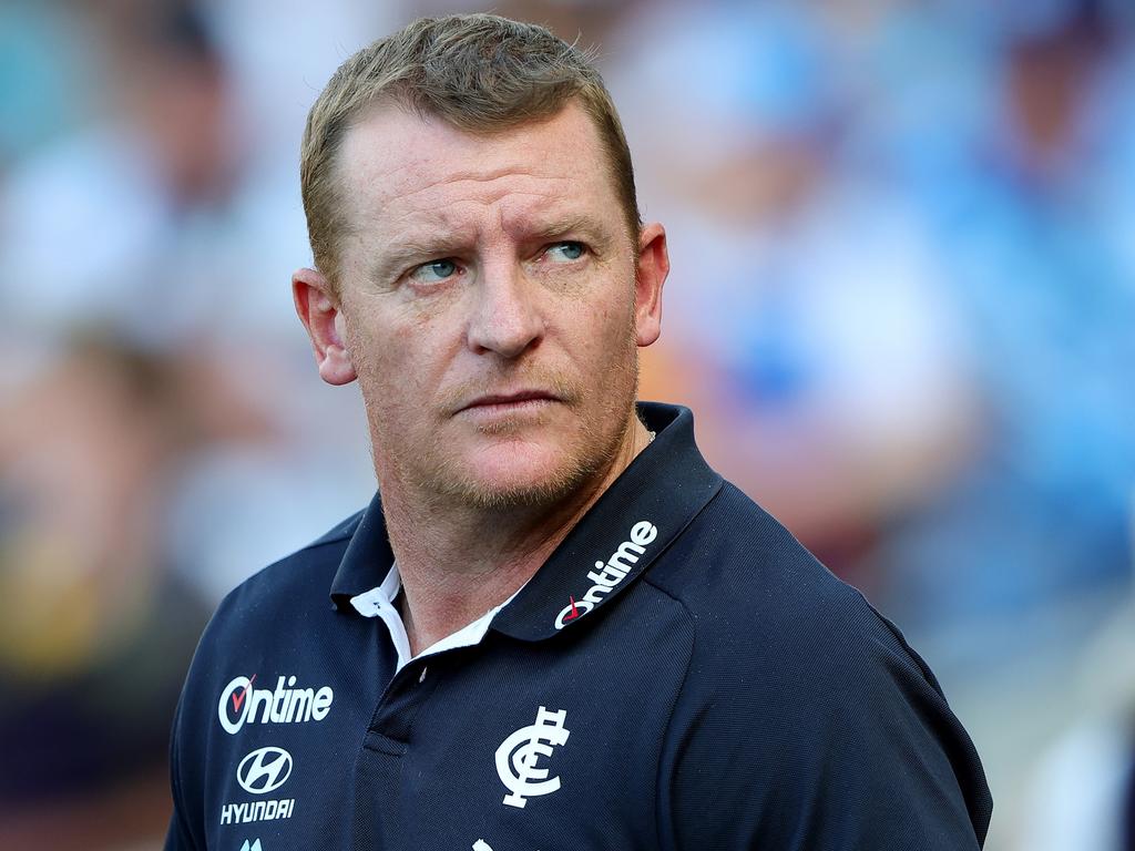 Michael Voss needs to bank plenty of wins over the next month. Picture: Getty Images