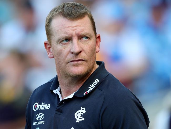 Michael Voss needs to bank plenty of wins over the next month. Picture: Getty Images