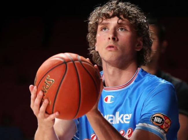 Fraser Roxburgh training with the 36ers. Picture: Adelaide 36ers