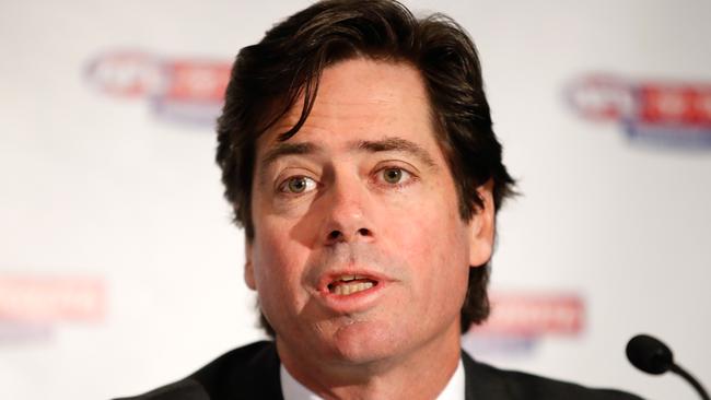 Gillon McLachlan had breakfast with Alastair Clarkson on Monday. Pic: Getty Images