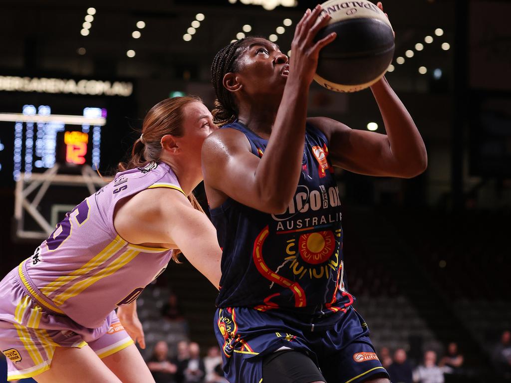 Jocelyn Willoughby topscored for Adelaide in her Lightning debut. Picture: Getty Images