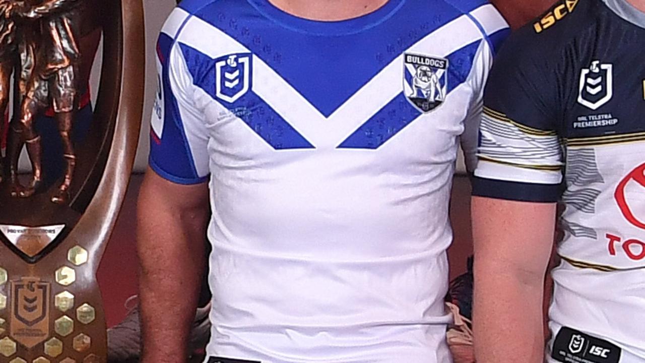 The Bulldogs 2020 jersey will be staying blank after a new sponsor dropped out after the sex scandal. Digital image by Gregg Porteous � NRL Photos