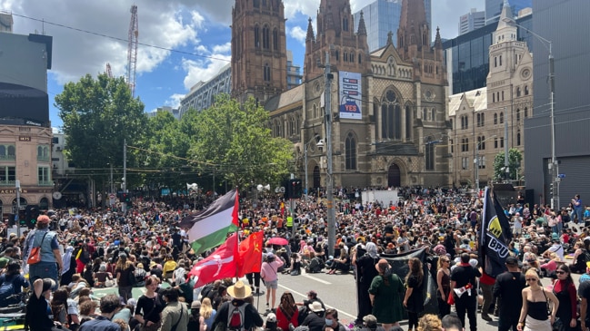 ‘Invasion Day’ protest in Melbourne