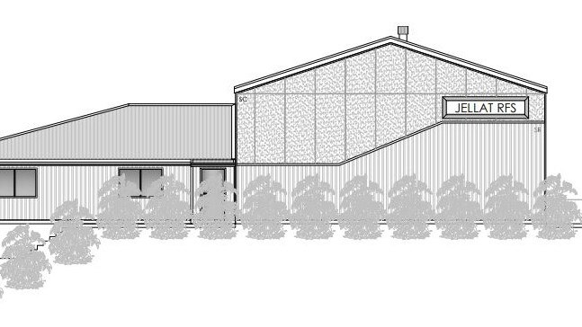 An artist’s impression of the proposed Rural Fire Service shed.