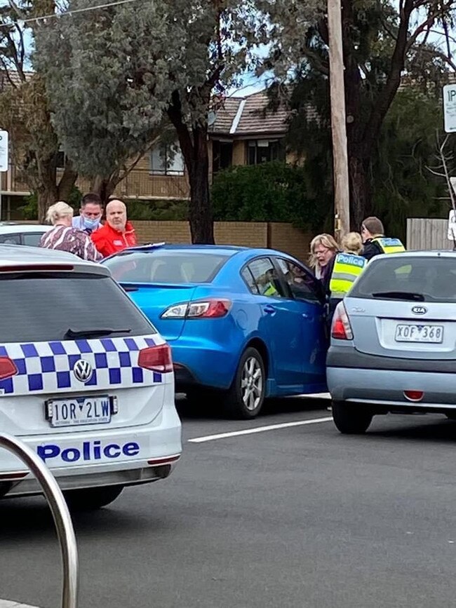 An anti-masker lashed out after being refused service at a beachside cafe in Melbourne.