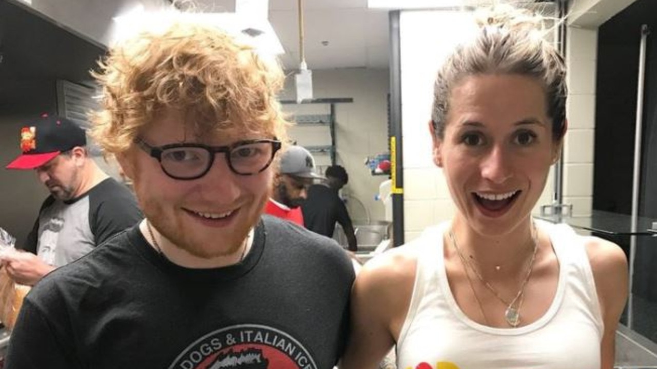 Ed Sheeran and Cherry Seaborn.