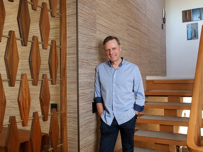 Peter Maddison in his 1960's Brighton home. Picture: Ian Currie