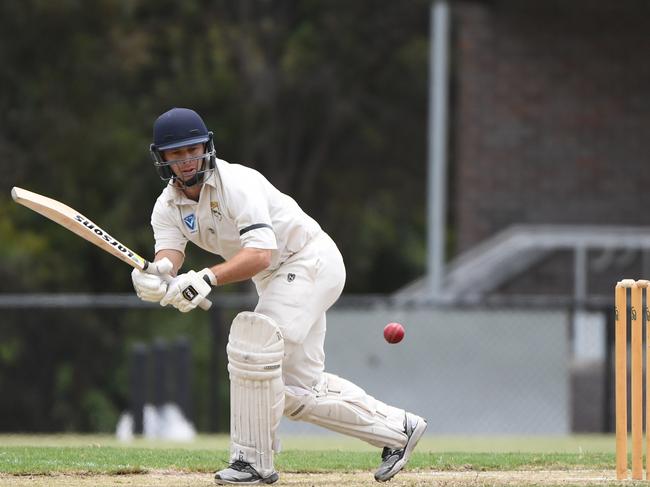 Shane Townsend clips one into the leg-side. Picture: James Ross/AAP