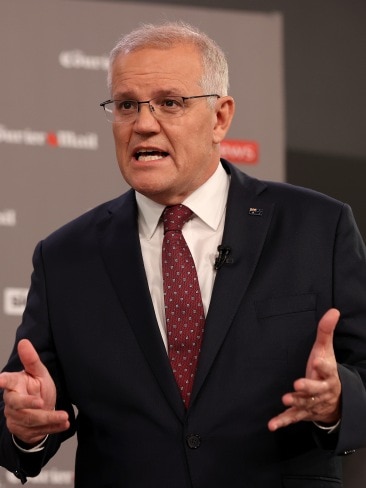 Scott Morrison was criticised for the use of the word "blessed" when he attempted to answer Catherine's question. Picture: Toby Zerna