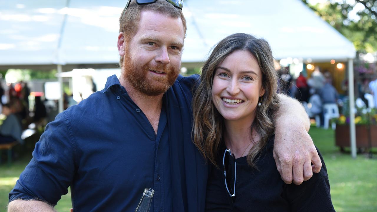 Dwayne Johnson and Leah Foot at City Park on Day 1 of Launceston's Festivale. Picture: Alex Treacy