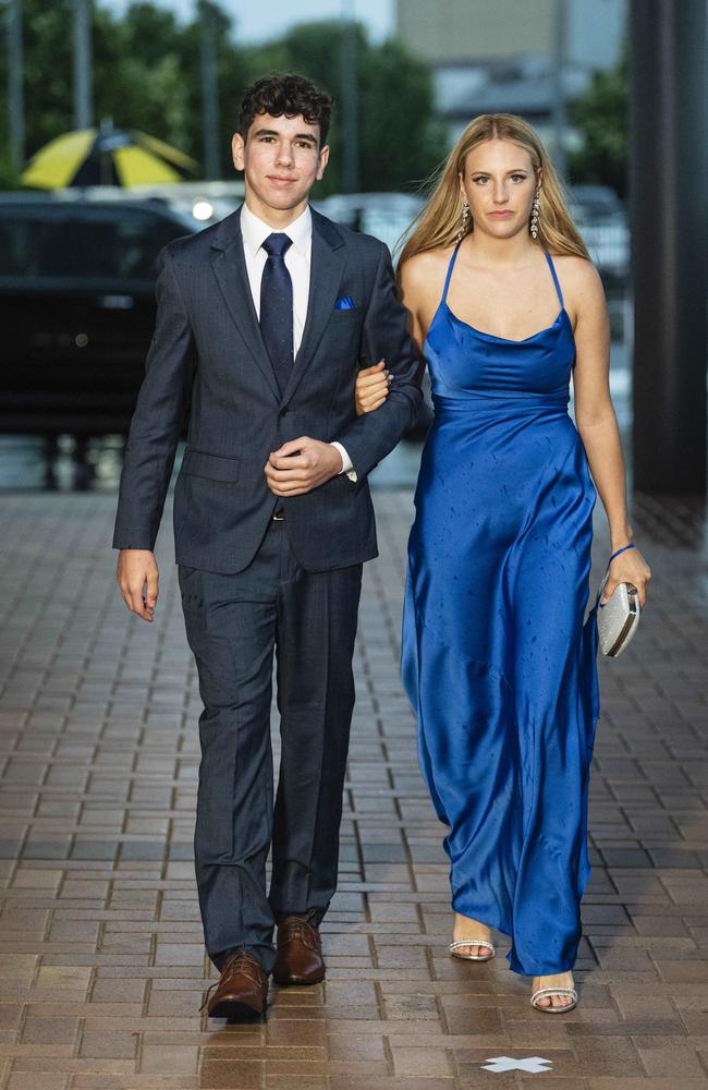 Kai Richardson and partner Amelia Telford at Toowoomba Grammar School formal at Rumours International, Wednesday, November 13, 2024. Picture: Kevin Farmer