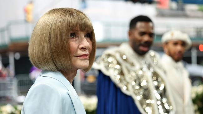 The 75-year-old Wintour, who was believed to be the inspiration for the book and film The Devil Wears Prada, stunned plenty herself with her look, wearing stunning custom Louis Vuitton gown designed by co-host Pharrell Williams in line with the theme of Superfine: Tailoring Black Style. Photo by Jamie McCarthy/Getty Images