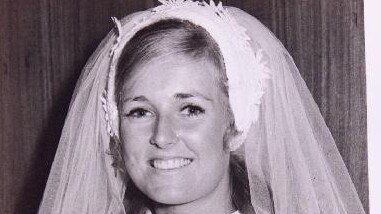 Lynette Dawson on her wedding day.