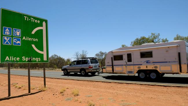 The NT’s forced hotel quarantine should be lifted from June 5 to allow interstate travellers to self isolate in their caravans, Tourism Central Australia chair Dale McIver says. Picture: News Limited