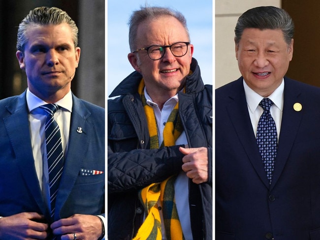 Hegseth and Albanese and Xi Jinping