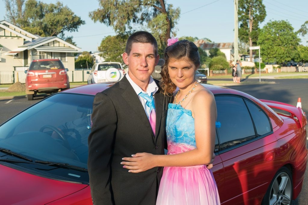 SIMPLY PINK : Troy Drew and Tiffany Stokes. Picture: Owen Studios