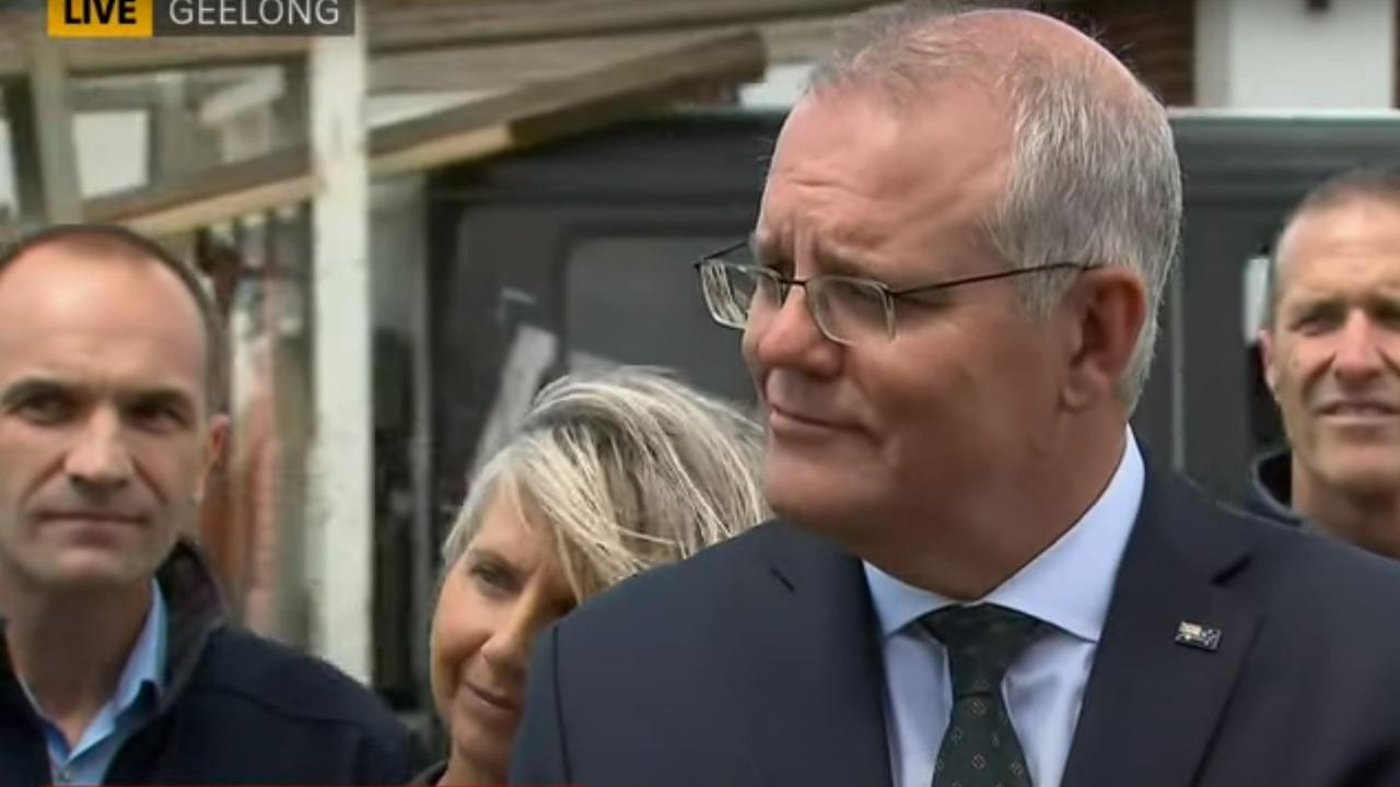 The moment Scott Morrison found out about the Geelong big ute.