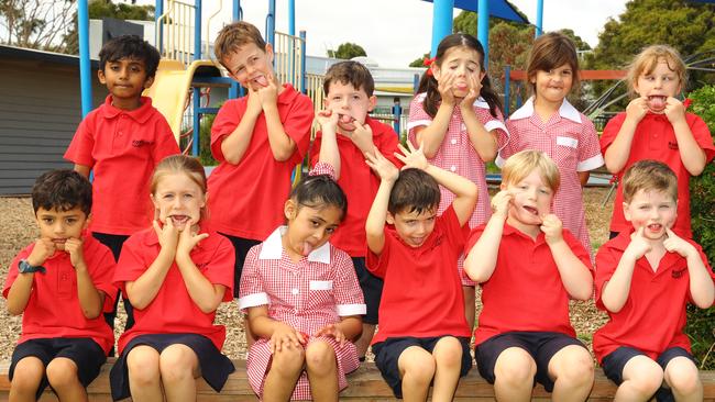 Roslyn Primary School 2025 Prep/1B front Reyansh Pokharel, Winnie Monk, Aarna Syal, Easton Vaughan, Ziggy Sartori-Stewart, Hayden Rhodes. Back Dhyan Deepak, Jimmy Hill, Mason Bracken, Sophie Tobin, Grace Pope, Poppy Paskos