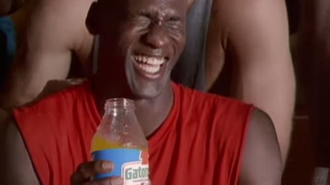 Still from the iconic Michael Jordan Gatorade ad.