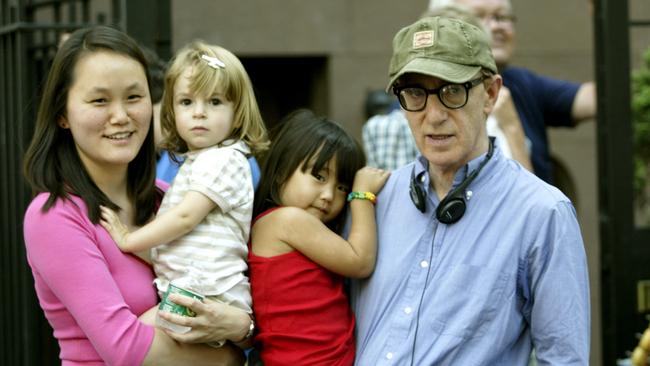 Soon-Yi Previn and Woody Allen with Manzie and Bechet. Picture: WireImage.